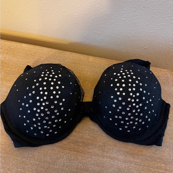 Victoria's Secret Other - Victoria's Secret Black Bra with Silver Accents